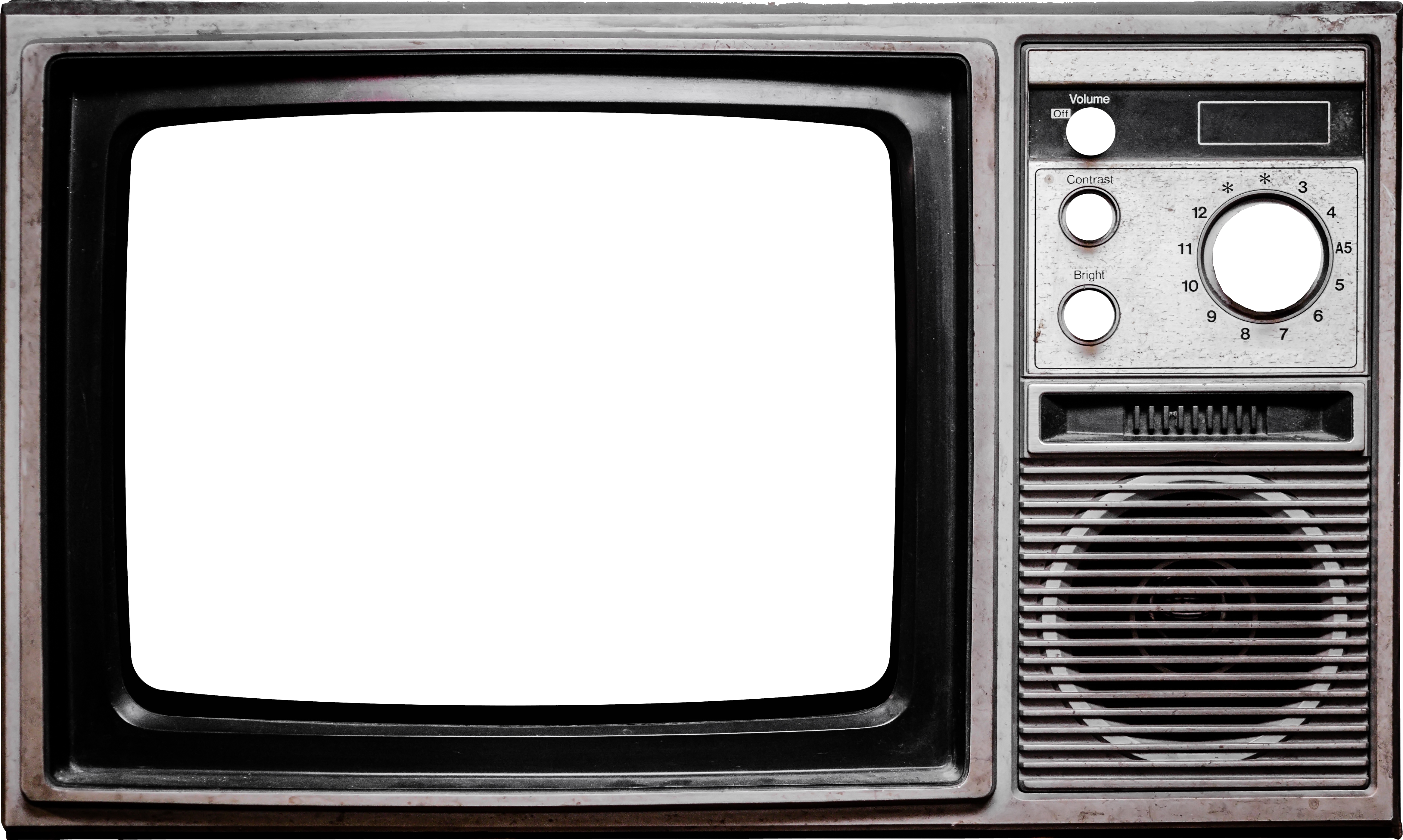An old timey television set.